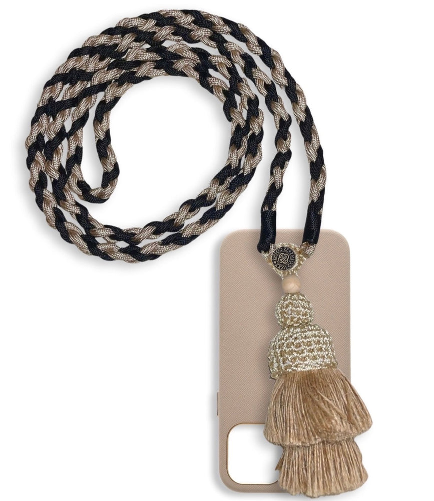 "ILLA" SASH | SAFFIANO OATMEAL CASE
