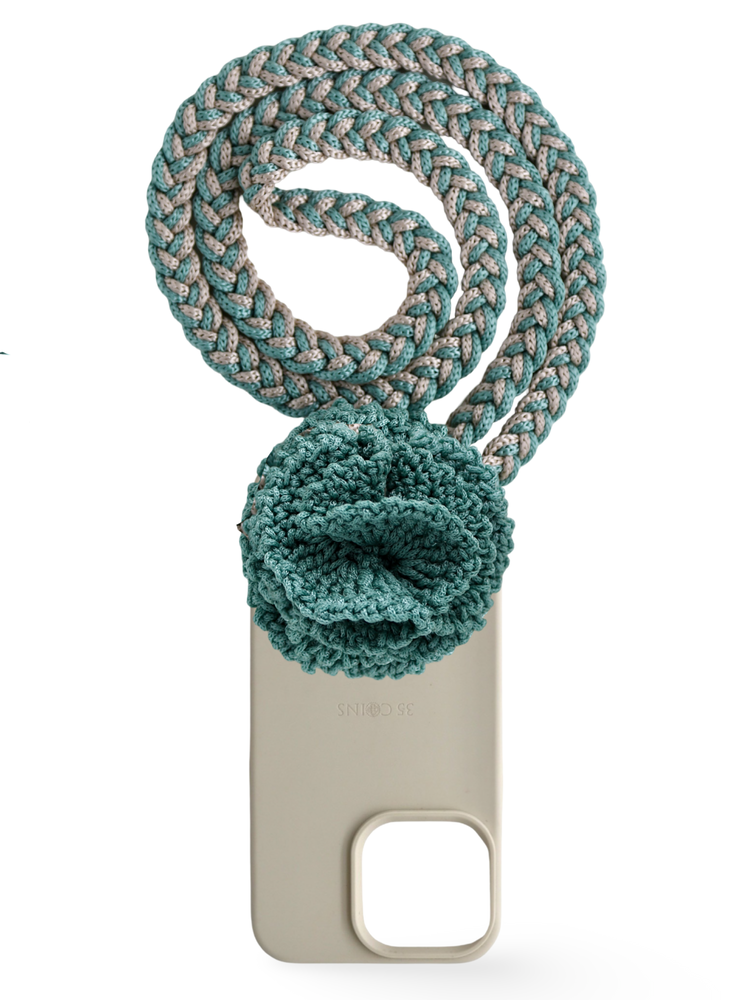 "TURQUOISE MARYGOLD" SASH | OATMEAL CASE