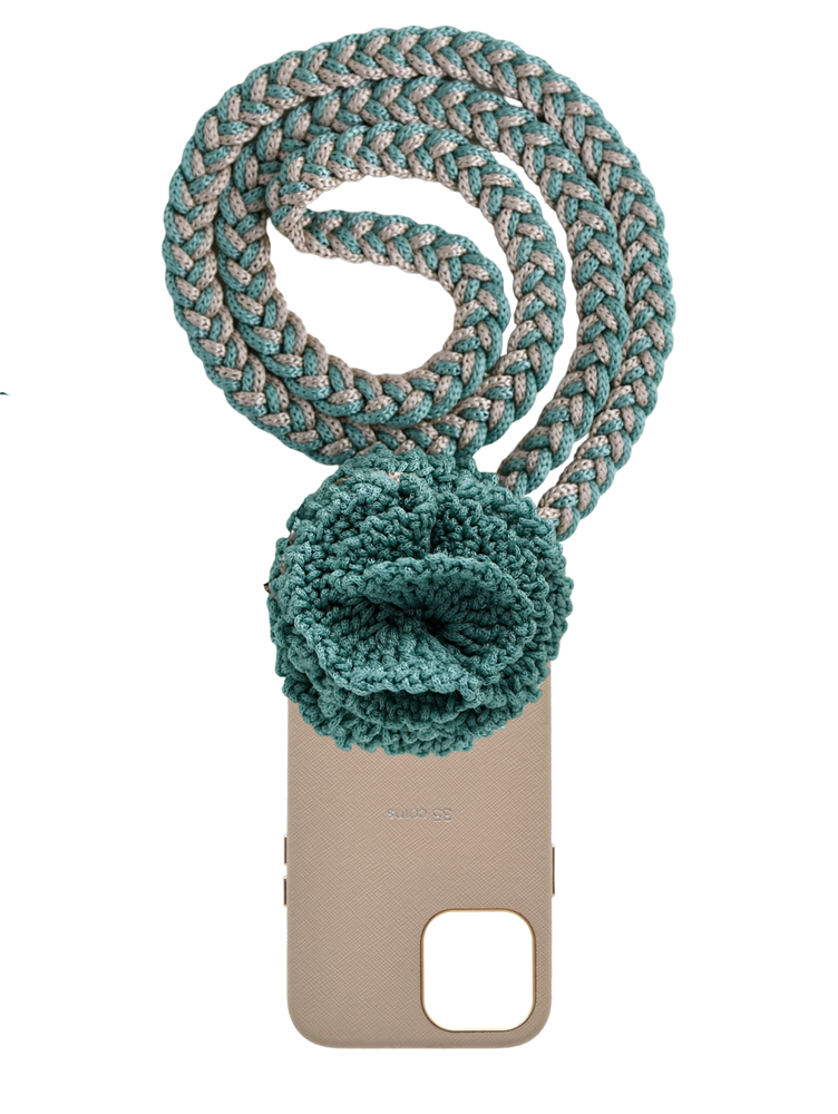 "TURQUOISE MARYGOLD" SASH | OATMEAL CASE